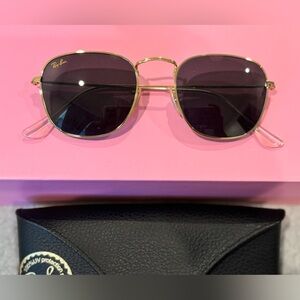 Brand new square gold frame Ray-ban